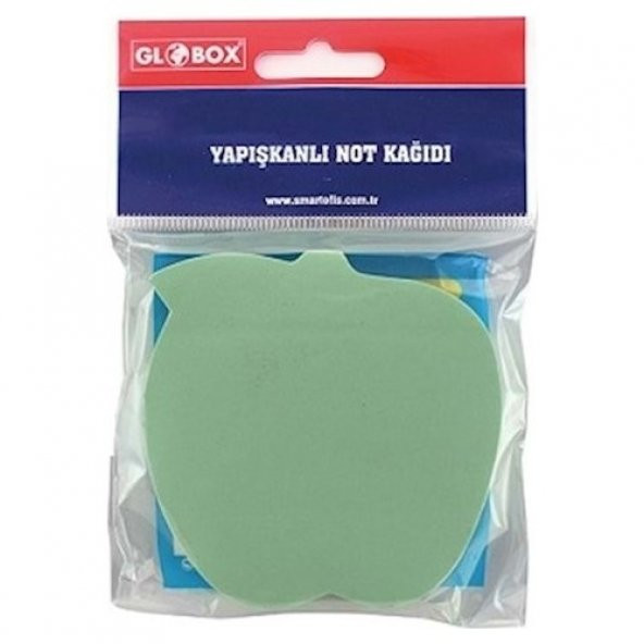 Globox Şekilli Yapışkanlı Post-İt Pastel Renk 100 Yaprak - 2