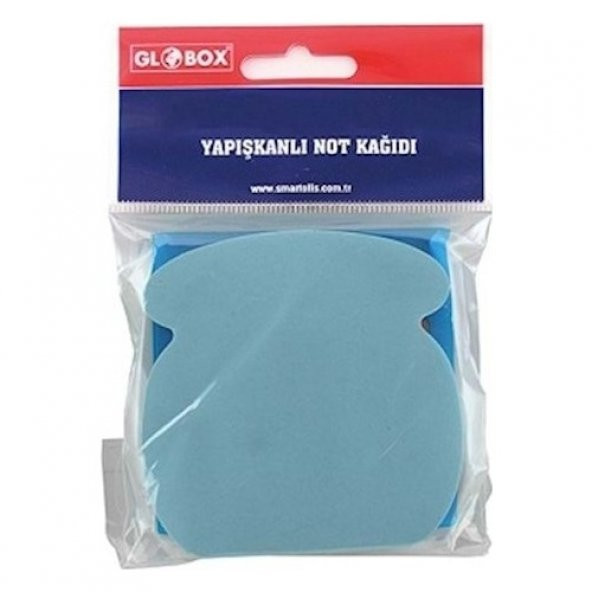 Globox Şekilli Yapışkanlı Post-İt Pastel Renk 100 Yaprak - 3