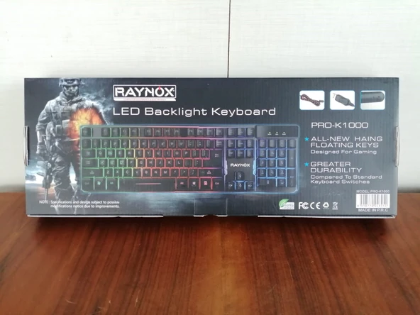 Raynox Pro K1000 Usb Kablolu RGB Led Aydınlatmalı Mekanik Gaming Klavye - 2