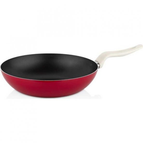 Papilla Redio 32 cm Wok Tava Kırmızı