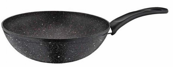Papilla Vilma 28 Cm Ezme Wok Tava Siyah