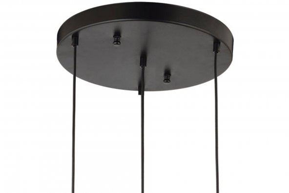 LampaLuce Cono Modern Sarkıt Salon Avizesi 3lü Sarı 40x70cm - 3