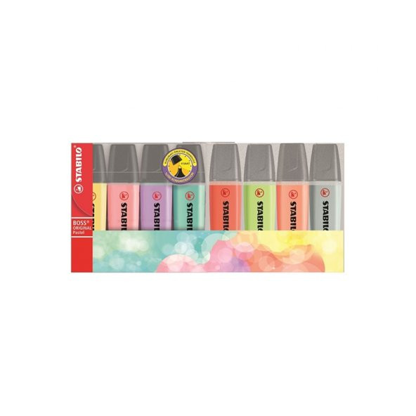 Stabılo Boss Pastel Fosforlu Kalem 8 Li Set 70/8-2 - 1