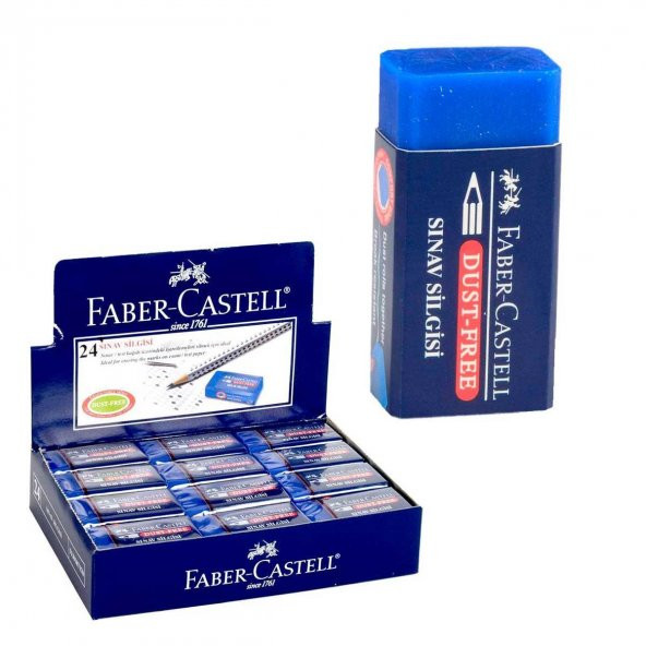 Faber Castell Sınav Silgisi 24 Adet Mavi N11.5340