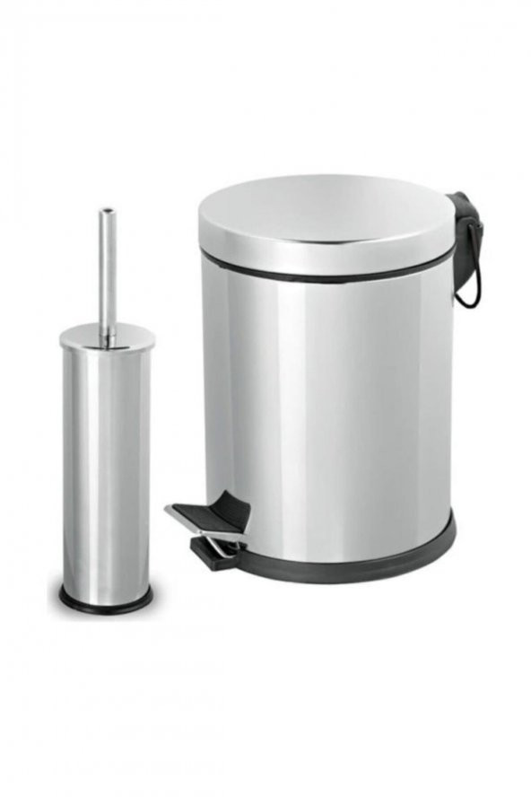 BySevil Banyo Seti - 3 Litre (lt) Çöp Kovası Ve Tuvalet Fırçası