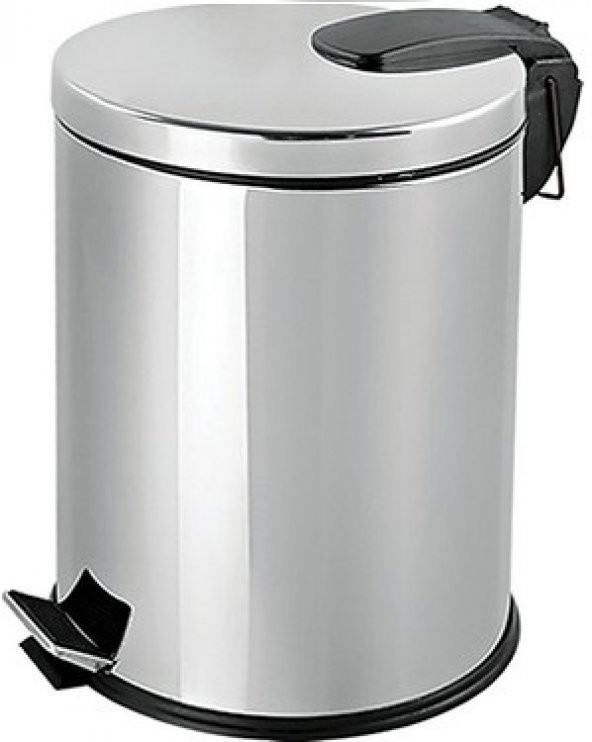 BySevil AMORTİSÖRLÜ ÇÖP KOVASI 20 LT / YAVAŞ KAPANAN PASLANMAZ ÇELİK ÇÖP KOVASI 20 LT / TSE BELGELİ