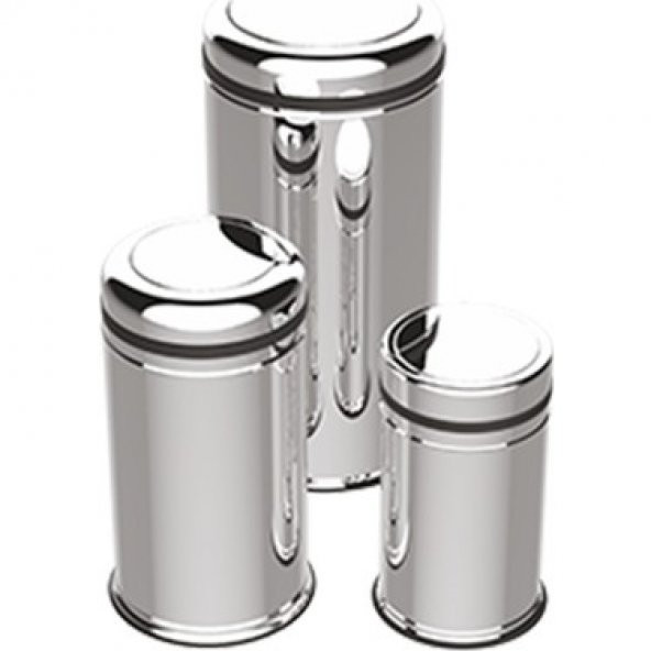 BySevil 32 LT PRATİK KAPAK ÇÖP KOVASI PASLANMAZ (430 KALİTE) - 4