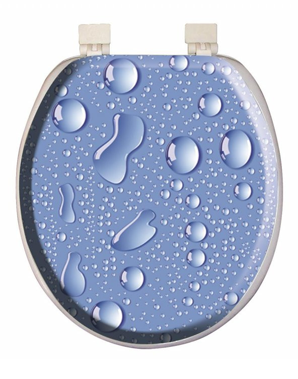 Softy Classic Desenli Yumuşak Klozet Kapağı Beyaz