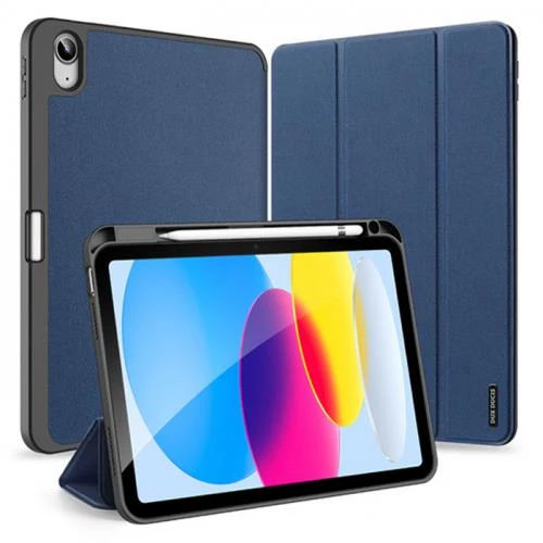 Polham Apple iPad 10.2 2022 Kalem Bölmeli Mıknatıslı Standlı Tablet Kılıfı,Kamera Korumalı Uyku Modlu - 6