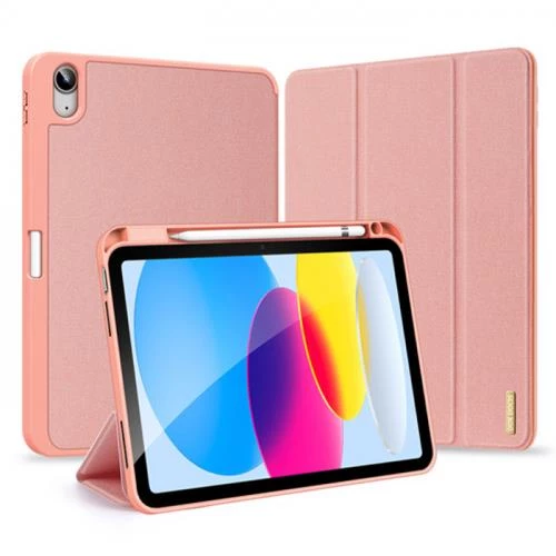 Polham Apple iPad 10.2 2022 Kalem Bölmeli Mıknatıslı Standlı Tablet Kılıfı,Kamera Korumalı Uyku Modlu - 11