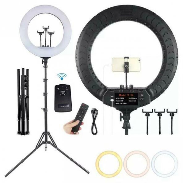 Ring Liğht Led 5500kw 18inch Makyaj Çekimleri Makeup Çekimleri Sac Çekimler Youtuber Kit - 2