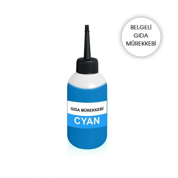 CANON/HP Uyumlu 100 ML. Muadil Mavi Gıda Mürekkep ürün görseli 1