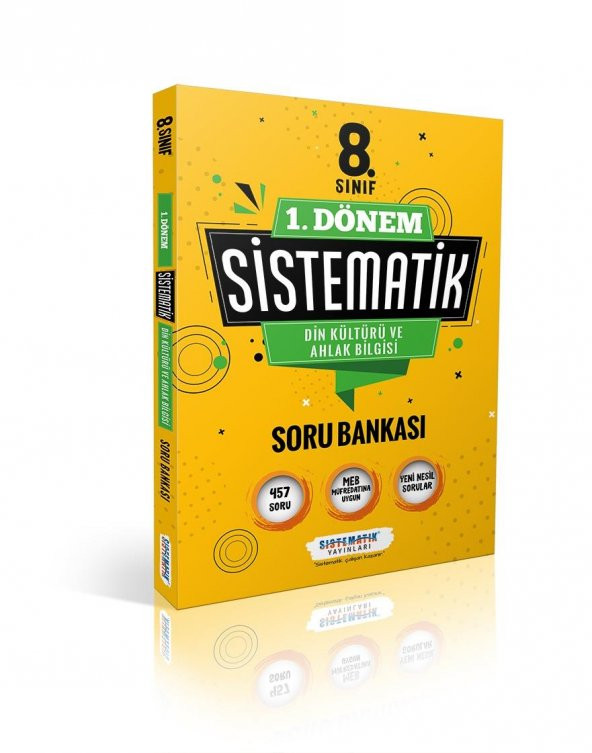8. Sınıf 1.Dönem Din Kültürü ve Ahlak Bilgisi Soru Bankası Sistematik Yayınları