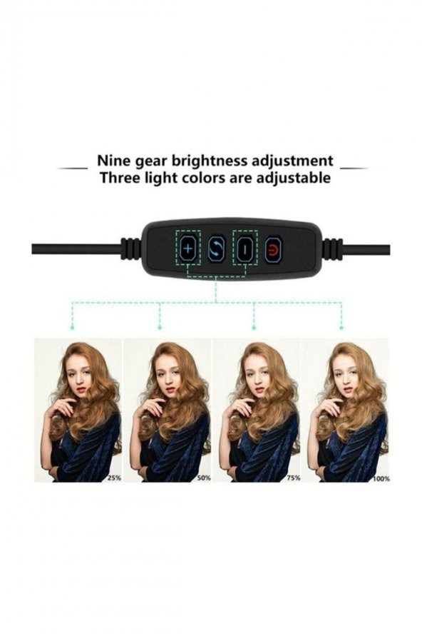 Rıng Fıll Lıght Led Işık Tripod Ile Bluethoot Kumanda -TİKTOKER - 5