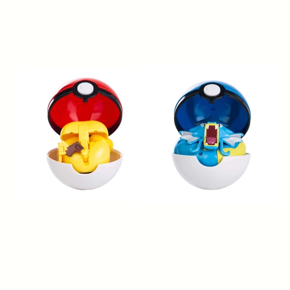 Pokemon Orijinal Lisanslı Elf Topu 2'li Kutu - 1 (Pikachu-Gyarados) - 2