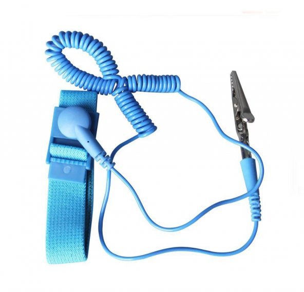 Kablolu Antistatik Bileklik TA-001 (Mavi) - Resim 2