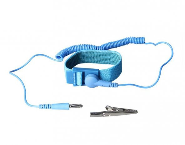 Kablolu Antistatik Bileklik TA-001 (Mavi) - Resim 3