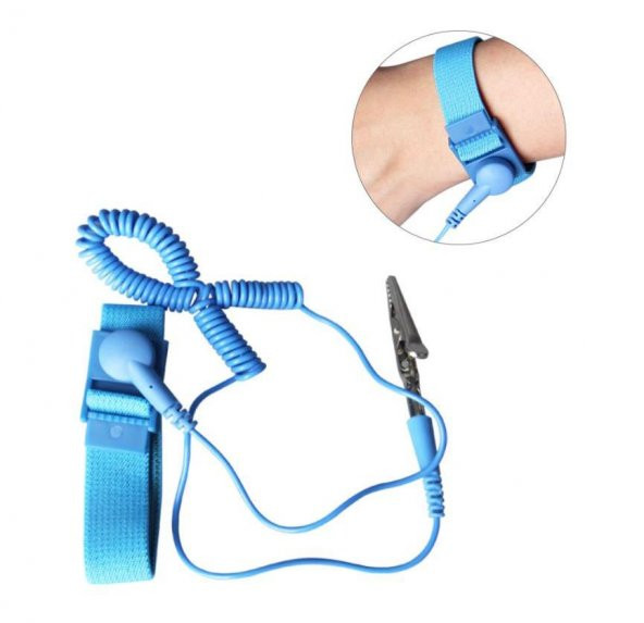 Kablolu Antistatik Bileklik TA-001 (Mavi) - Resim 4
