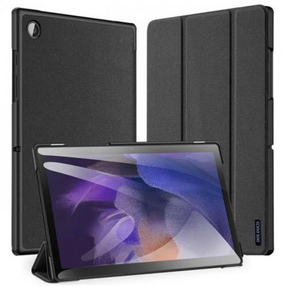 Polham Samsung Galaxy Tab A8 2021 10.5 (X200-X205) Standlı Tablet Kılıfı, Kalem Yerli, Katlanabilir