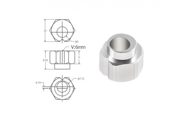 6mm Eksantrik somun(5mm)
