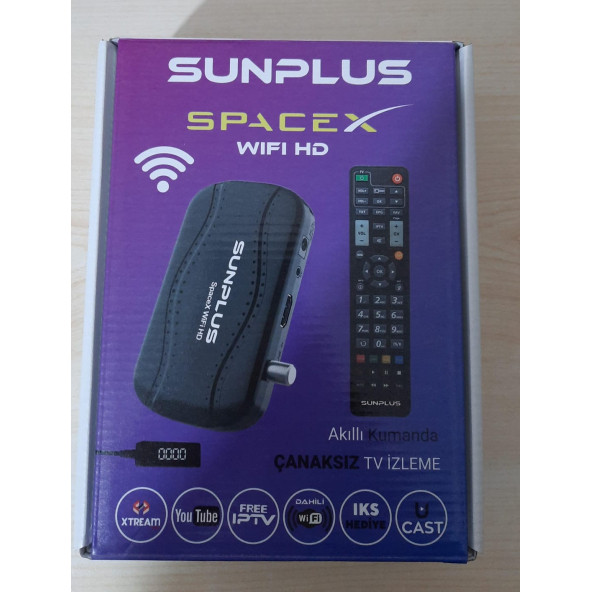 SUNPLUS SPACEX UYDU ALICISI HD DAHİLİ WİFİ