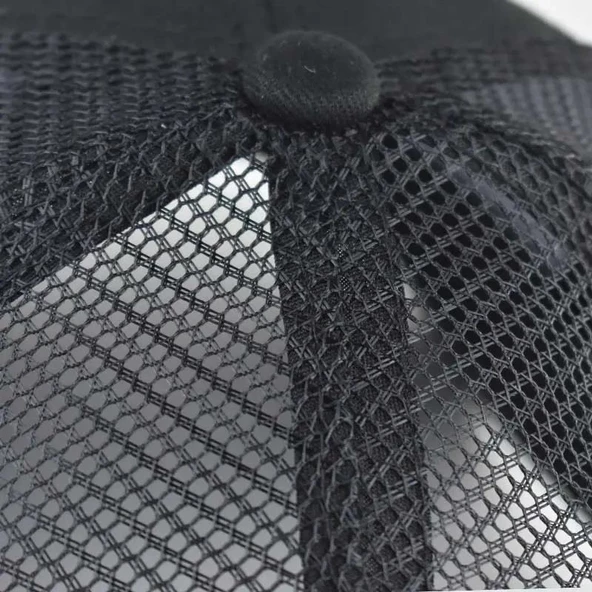 Fileli Kadın Erkek Siyah Baseball Cap Şapka  Siyah - Resim 4