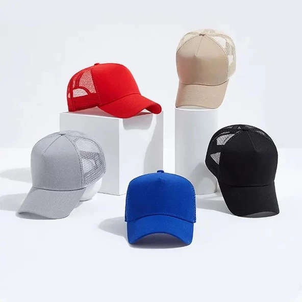 Fileli Kadın Erkek Siyah Baseball Cap Şapka Gri - 2