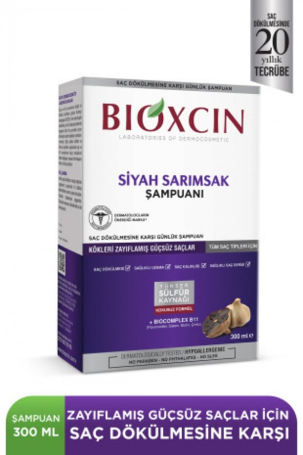 BIOXCIN SIYAH SARIMSAK ŞAMPUANI 300 ML - 2