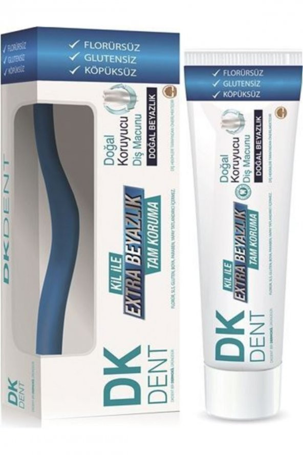 DK DENT DİŞ MACUNU DOĞAL BEYAZLIK 75ML+FIRÇA HEDİYELİ