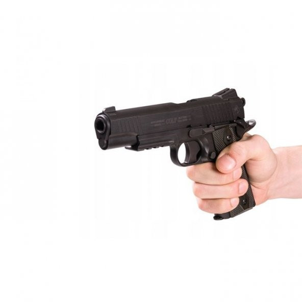 Cybergun Colt 1911 Rail Gun Airsoft 6 mm Siyah Havalı Tabanca - 3