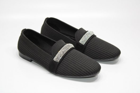 CASSO KAUÇUK KAYMAZ TABAN BAĞSIZ KOLAY GİYİM TAŞLI TOKA DETAY KADIN GÜNLÜK EV-İŞ-SOKAK BABET - 7