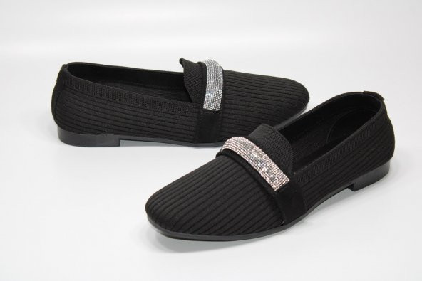 CASSO KAUÇUK KAYMAZ TABAN BAĞSIZ KOLAY GİYİM TAŞLI TOKA DETAY KADIN GÜNLÜK EV-İŞ-SOKAK BABET - 8