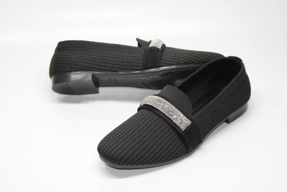 CASSO KAUÇUK KAYMAZ TABAN BAĞSIZ KOLAY GİYİM TAŞLI TOKA DETAY KADIN GÜNLÜK EV-İŞ-SOKAK BABET - 9