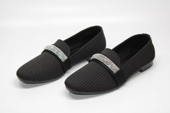 CASSO KAUÇUK KAYMAZ TABAN BAĞSIZ KOLAY GİYİM TAŞLI TOKA DETAY KADIN GÜNLÜK EV-İŞ-SOKAK BABET - 10