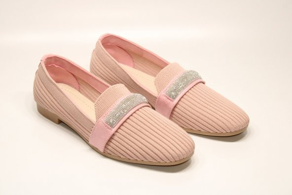 CASSO KAUÇUK KAYMAZ TABAN BAĞSIZ KOLAY GİYİM TAŞLI TOKA DETAY KADIN GÜNLÜK EV-İŞ-SOKAK BABET - 11