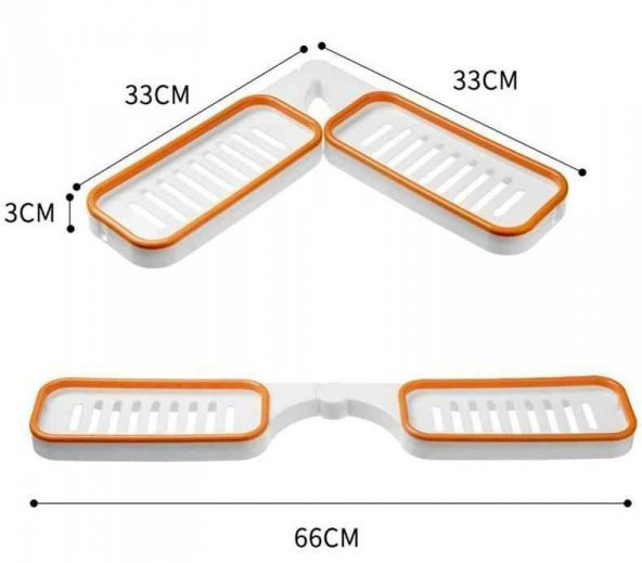 Ergonomik Katlanabilir Banyo Rafı - 2