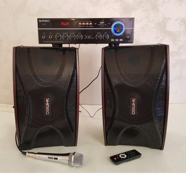 ANFİLİ 1+1 KARAOKE MİKROFONLU BLUETOOTH HOPARLÖR FM RADYO SD KART USB GİRİŞLİ SPEAKER 30W