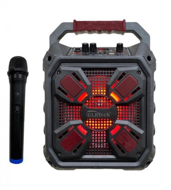 KABLOSUZ MİKROFONLU BLUETOOTH HOPARLÖR TOPLANTI PARTİ EĞLENCE LED IŞIK SD KART FM USB GİRİŞ SPEAKER