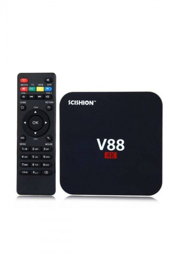 4k Ultra Hd Android Tv Box V88 Ram:1gb Rom:8gb Android 7.1 Rk3229 V88 - 2