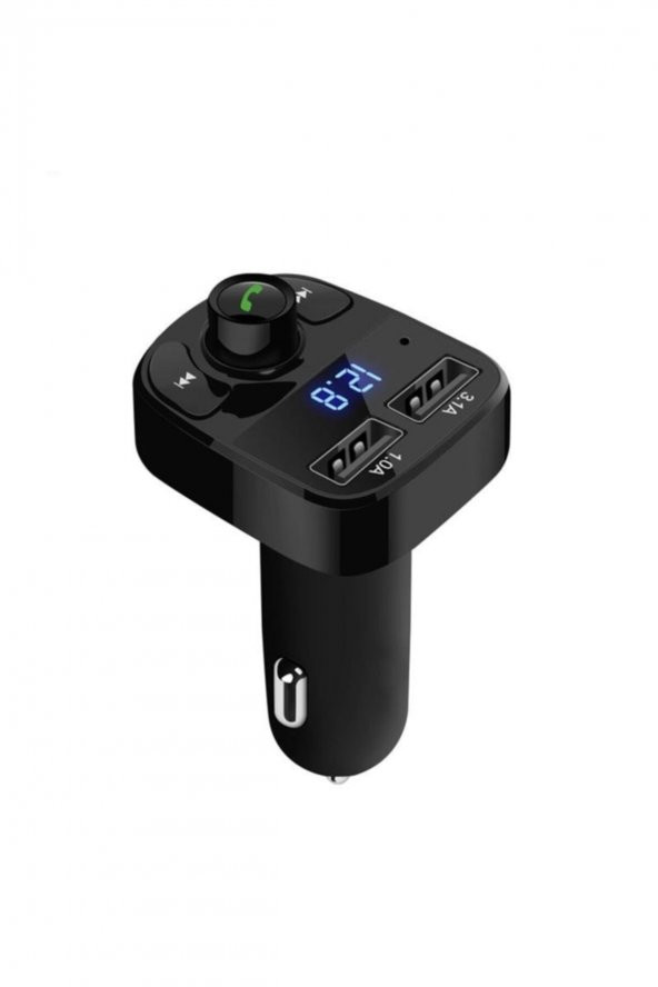 Car X8 Bluetooth Araç Kiti Fm Transmitter Çift Usb Girişli Cn-43 - 4