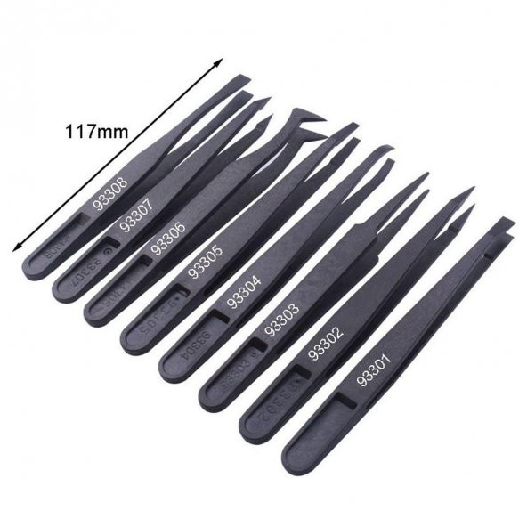 Hassas Elektronik Cımbız Antistatik Karbon Fiber(93302) - Resim 2