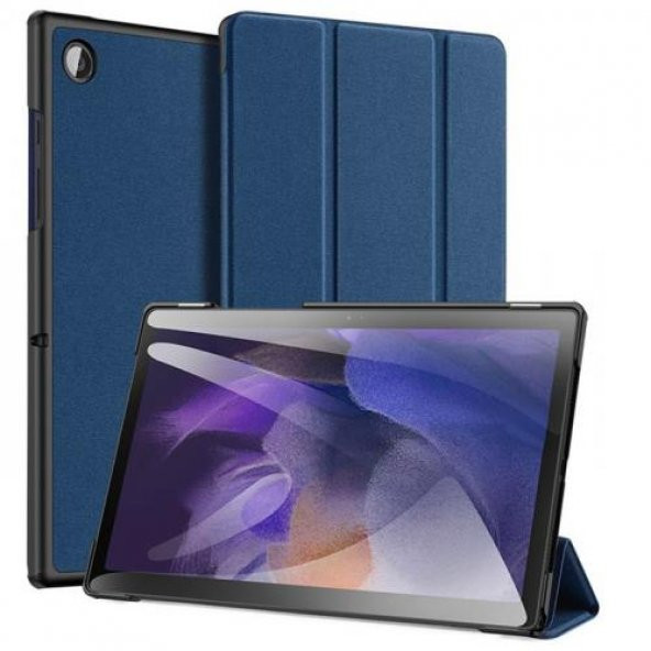 Coofbe Standlı Samsung Galaxy Tab A8 2021 10.5 Kılıf X200-X205 Kalem Yerli Mıknatıslı Kamera Korumalı Tablet Kılıfı - 6