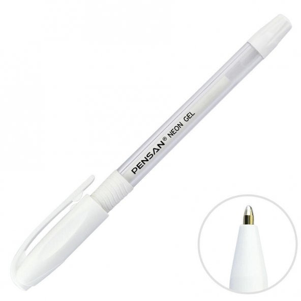Pensan Tükenmez Kalem Jel 1.0 MM Neon Beyaz 2290
