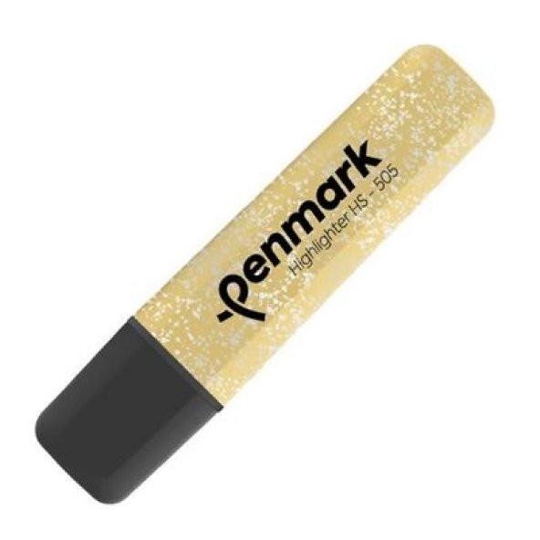 Penmark Fosforlu Kalem Metalik Simli Gold HS-505 13