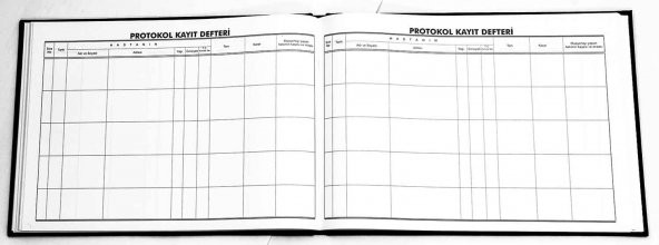 Protokol Hasta Kayıt Defteri 200 Yaprak 23x32 cm (400 Sayfa) - 4