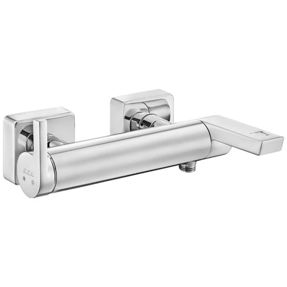 ECA İcon Banyo Bataryası+T-MAY Banyo Bostan Oval Tepe Duş Takımı Seti Paslanmaz Krom - Resim 2