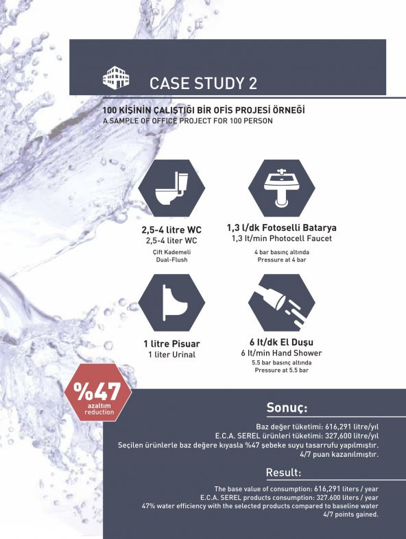 ECA Luna Banyo Bataryası+T-MAY Banyo Belen Kare Tepe Duş Takımı Seti Paslanmaz Krom - Resim 10