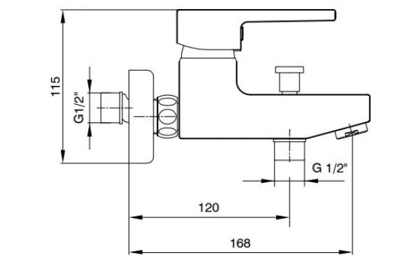 ECA Delta Banyo Bataryası+T-MAY Banyo Bostan Oval Tepe Duş Takımı Seti Paslanmaz Krom - 3