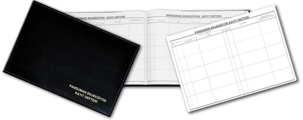 Pansuman Enjeksiyon Kayıt Defteri 100 Yaprak (200 sayfa) 23x32 cm - 4