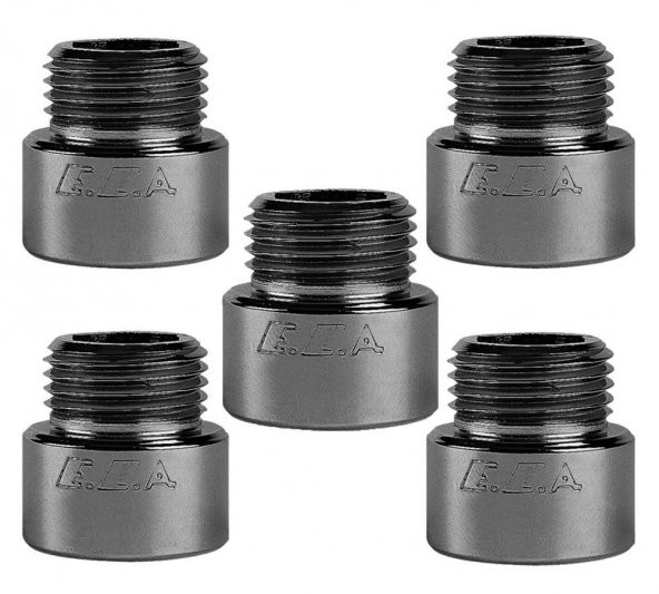 5 Adet ECA 1/2 1.5 cm Uzatma Krom (Musluk Uzatma 102134014 Pirinç E.C.A